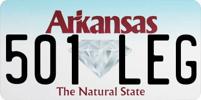 AR license plate 501LEG