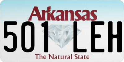 AR license plate 501LEH