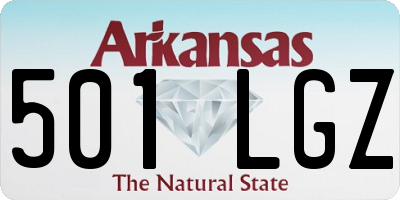 AR license plate 501LGZ
