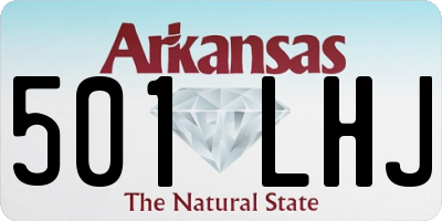 AR license plate 501LHJ