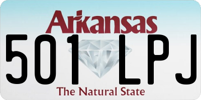 AR license plate 501LPJ