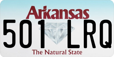 AR license plate 501LRQ