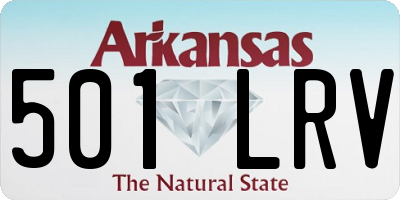 AR license plate 501LRV