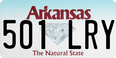 AR license plate 501LRY