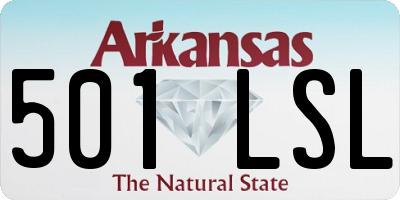 AR license plate 501LSL