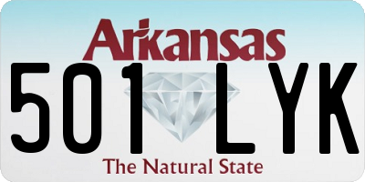 AR license plate 501LYK