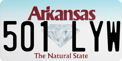 AR license plate 501LYW