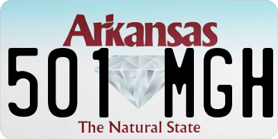 AR license plate 501MGH