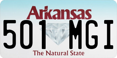 AR license plate 501MGI