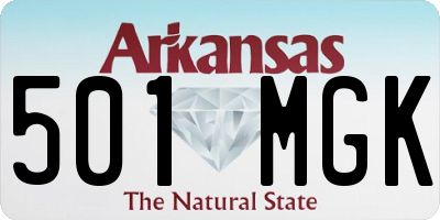AR license plate 501MGK