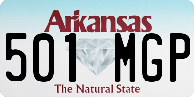 AR license plate 501MGP