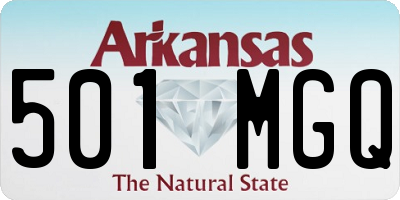 AR license plate 501MGQ
