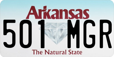 AR license plate 501MGR