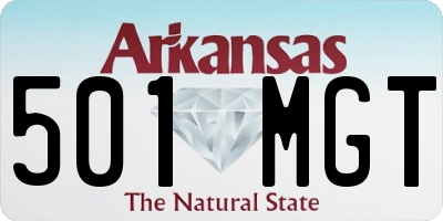 AR license plate 501MGT