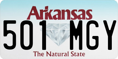 AR license plate 501MGY