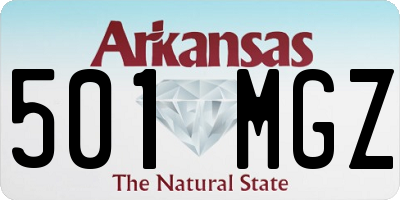 AR license plate 501MGZ