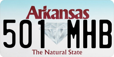 AR license plate 501MHB