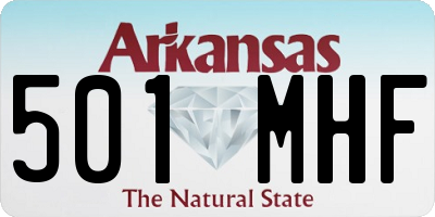 AR license plate 501MHF