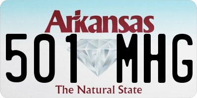 AR license plate 501MHG