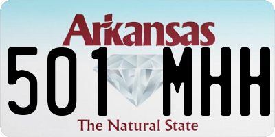 AR license plate 501MHH