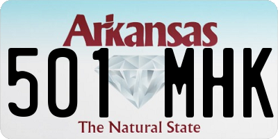 AR license plate 501MHK