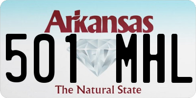 AR license plate 501MHL