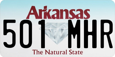 AR license plate 501MHR