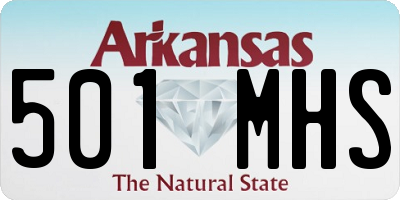 AR license plate 501MHS