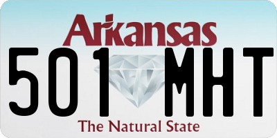 AR license plate 501MHT