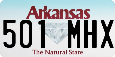 AR license plate 501MHX