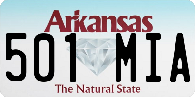 AR license plate 501MIA