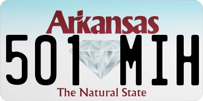 AR license plate 501MIH