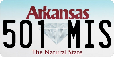 AR license plate 501MIS