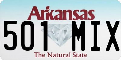 AR license plate 501MIX