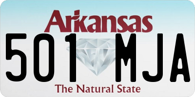 AR license plate 501MJA