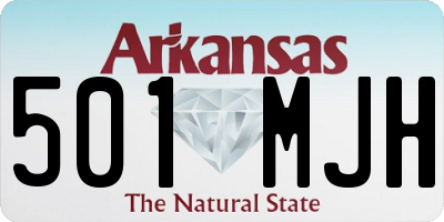 AR license plate 501MJH