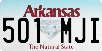 AR license plate 501MJI