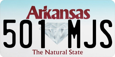 AR license plate 501MJS