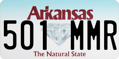 AR license plate 501MMR
