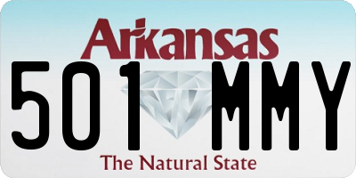 AR license plate 501MMY