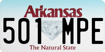 AR license plate 501MPE