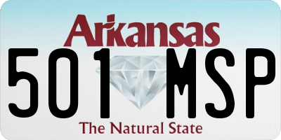 AR license plate 501MSP
