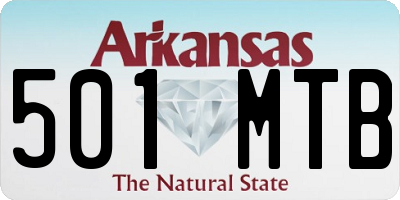 AR license plate 501MTB