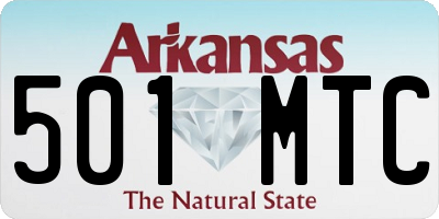 AR license plate 501MTC