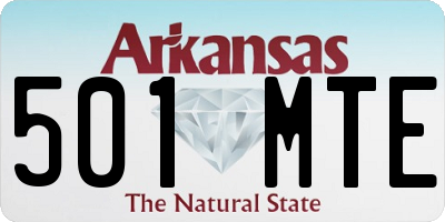AR license plate 501MTE