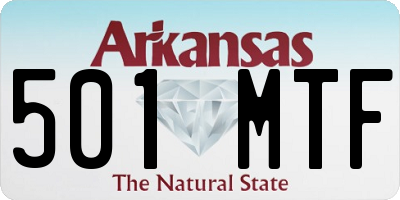 AR license plate 501MTF