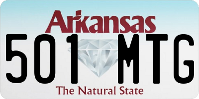 AR license plate 501MTG