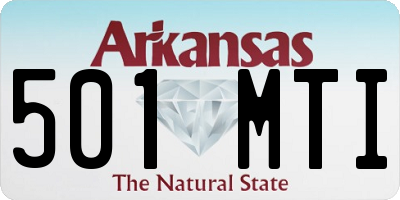 AR license plate 501MTI
