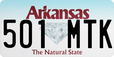 AR license plate 501MTK