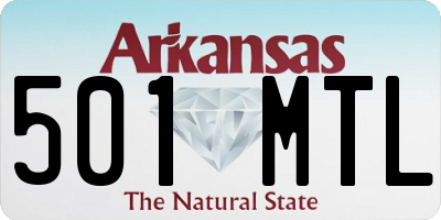 AR license plate 501MTL